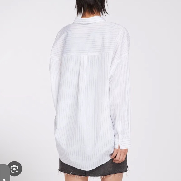 ALLSAINTS // sada button down striped shirt - Picture 3 of 8